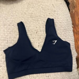 Navy blue Gymshark v neck sports bra